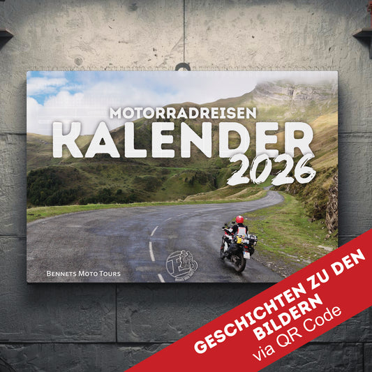 2026 Der Kalender: Motorradreisen Wandkalender DIN A3
