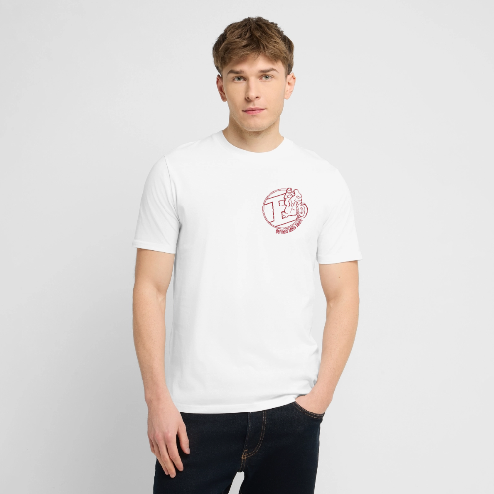 T-Shirt Bennets Moto Tours Logo weiß - Weiß