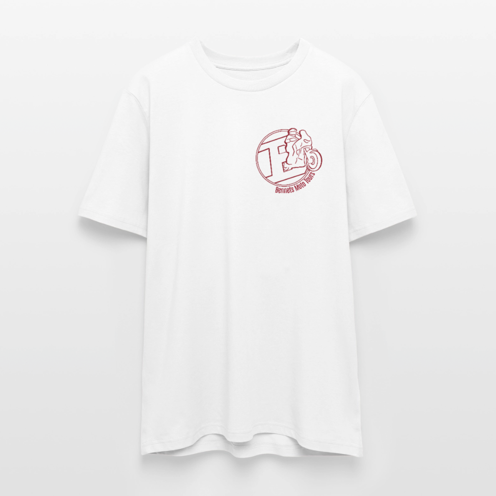 T-Shirt Bennets Moto Tours Logo weiß - Weiß