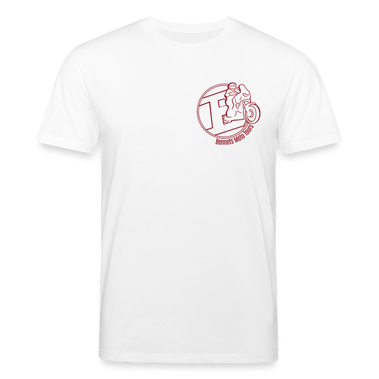 T-Shirt Bennets Moto Tours Logo weiß - Weiß